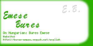 emese bures business card